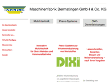 Tablet Screenshot of mabe-info.de